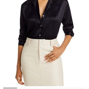 Rails nami Black Button Down Shirt with Notched Collar